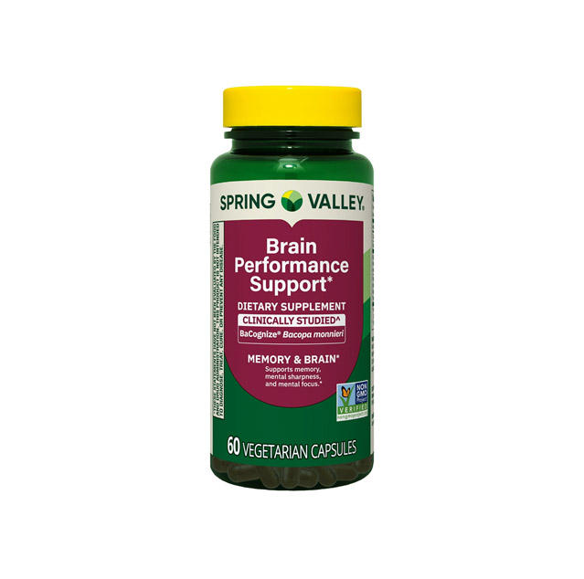 Spring Valley – Brain Performance Memory Support, 60 Capsules