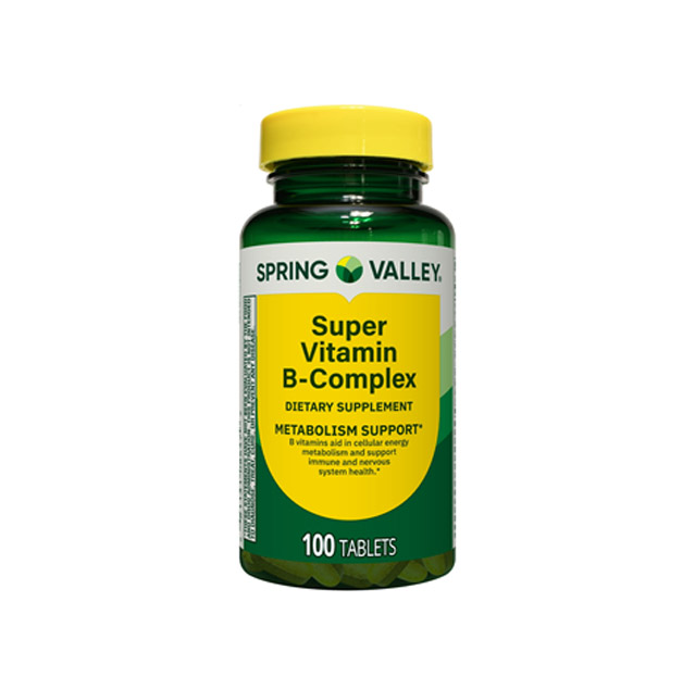 Spring Valley – Super Vitamin B Complex, 100 Tablets