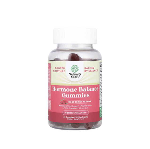 Nature’s Craft – Women’s Wellness, Hormone Balance Gummies, Raspberry, 60 Gummies