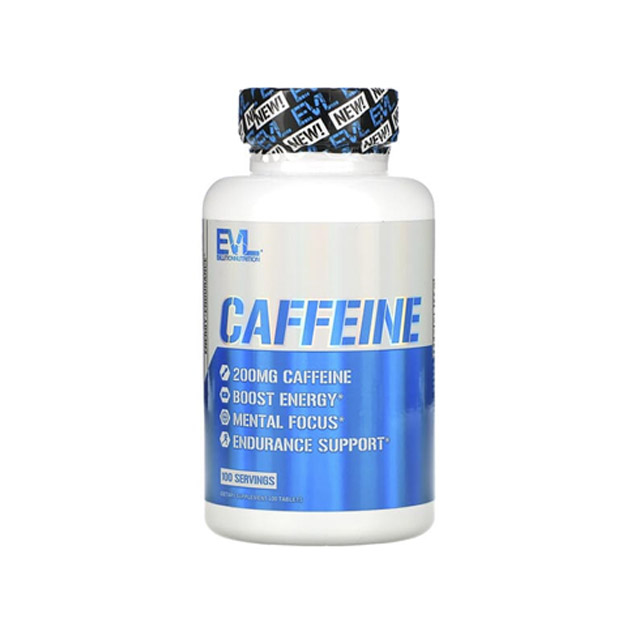 EVLution Nutrition – Caffeine (200mg), 100 Tablets