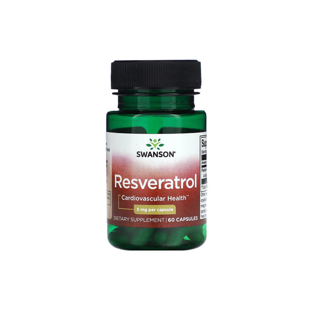 Swanson – Resveratrol (5mg), 60 Capsules