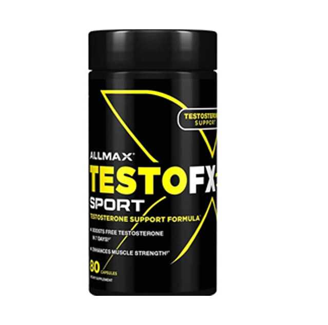 ALLMAX – TestoFX Sport, Testosterone Support Formula, 80 Capsules
