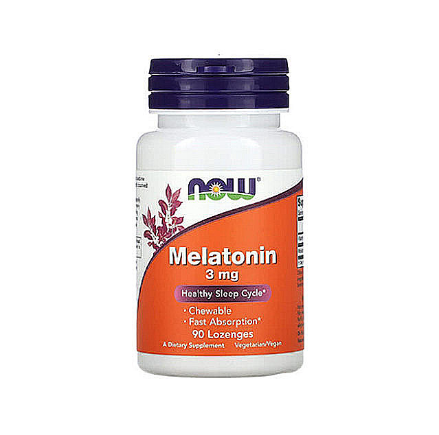 NOW Foods – Melatonin (3mg), 90 Lozenges
