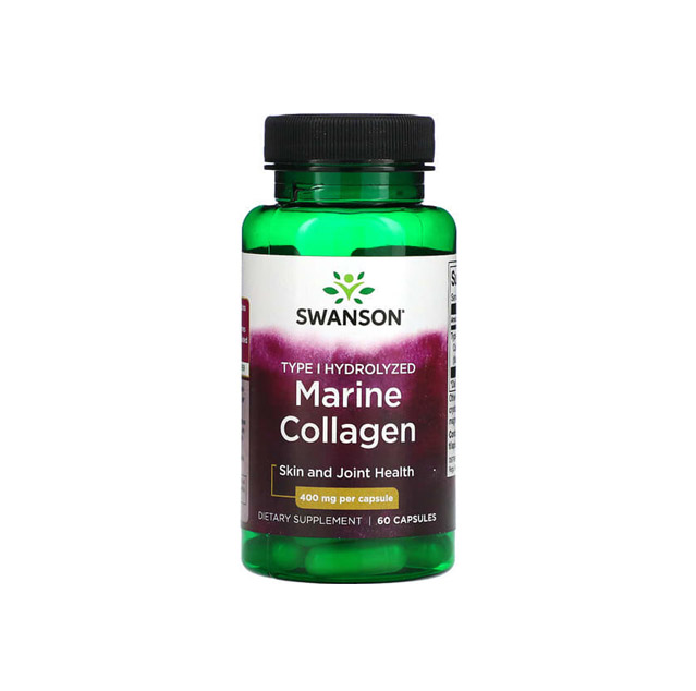 Swanson – Marine Collagen (400mg), 60 Capsules