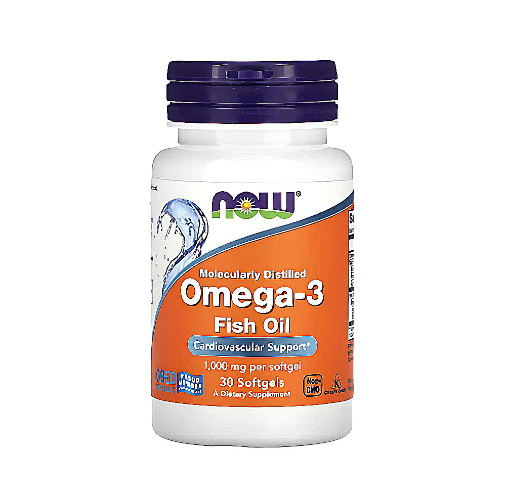 NOW Foods – Omega-3 Fish Oil (1000mg), 30 Softgels