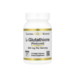 California Gold Nutrition - L-Glutathione (Reduced) (500mg), 30 Veggie Capsules