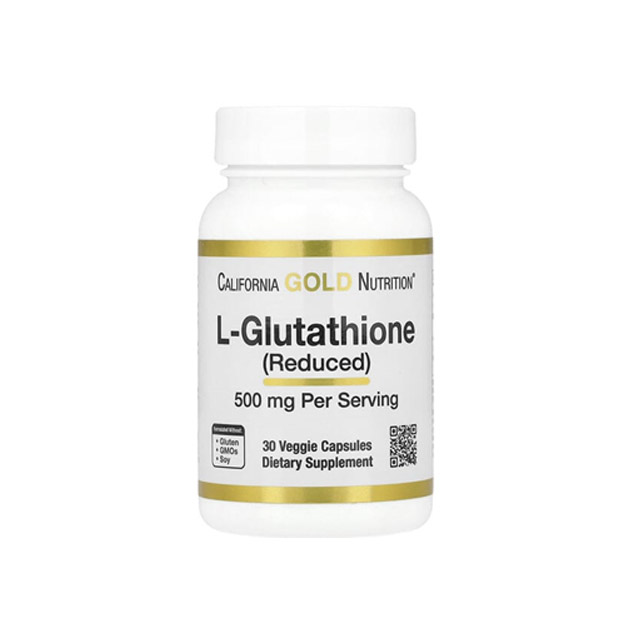 California Gold Nutrition – L-Glutathione (Reduced) (500mg), 30 Veggie Capsules