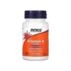 NOW Foods - Vitamin A 3,000mcg (10,000 IU), 100 Softgels