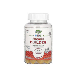Nature's Way - Kids Brain Builder Gummies, Ages 4+, Lemonade, 60 Gummies