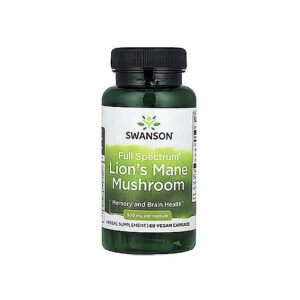 Swanson - Full Spectrum® Lion's Mane Mushroom (500mg), 60 Vegan Capsules