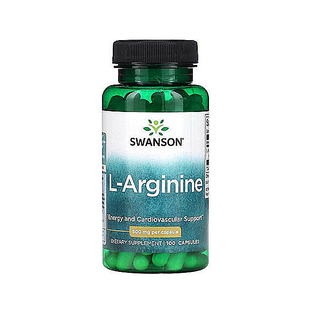 Swanson – L-Arginine (500mg), 100 Capsules