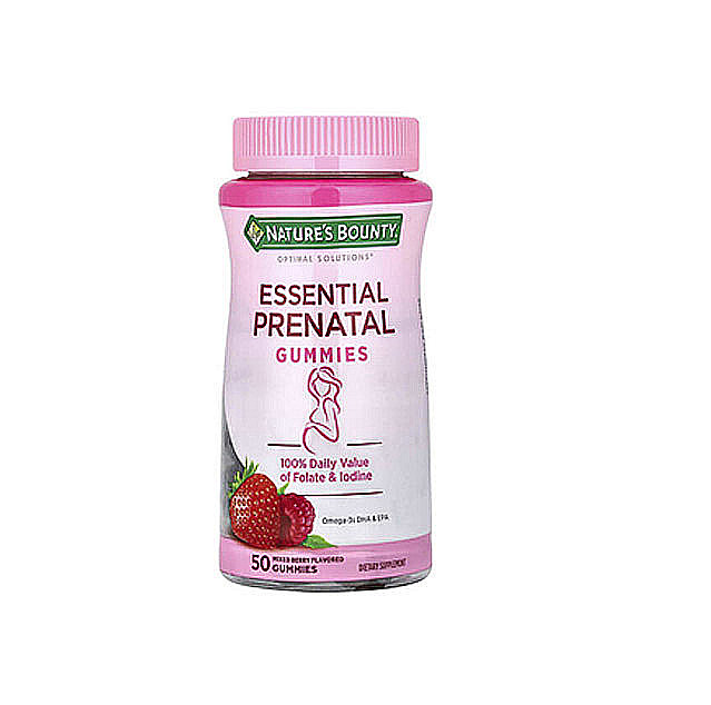 Nature’s Bounty – Essential Prenatal Gummies, Mixed Berry, 50 Gummies