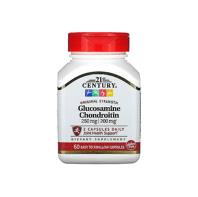 21st Century – Glucosamine / Chondroitin, Original Strength, 60 Easy to Swallow Capsules