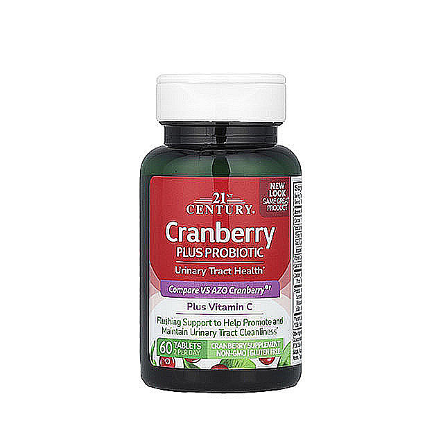 21st Century – Cranberry Plus Probiotic, 60 Tablets