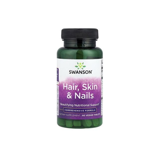 Swanson – Hair, Skin & Nails, 60 Vegan Tablets