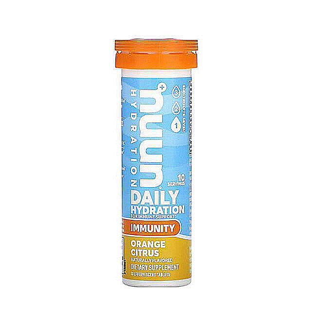 Nuun – Daily Hydration, For Immune Support, Orange Citrus, 10 Effervescent Tablets