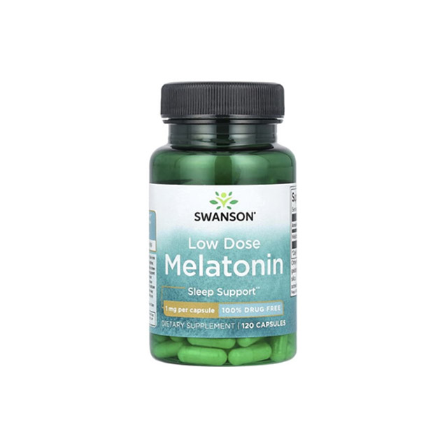 443990474645.jpg Swanson – Low Dose Melatonin (1mg), 120 Capsules