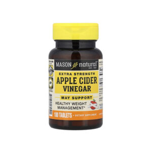 Mason Natural - Apple Cider Vinegar, Extra Strength (500mg), 100 Tablets