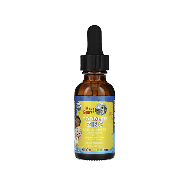 MaryRuth’s – Cocomelon, Toddler Zinc Liquid Drops, 1-3 Years, Berry, 1 fl oz (30 ml) (3 mg per Serving)