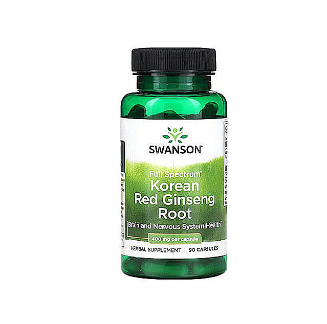 Swanson – Full Spectrum Korean Red Ginseng Root (400mg), 90 Capsules