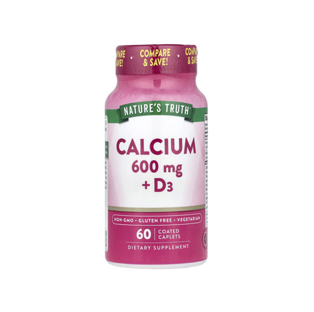 Nature’s Truth – Calcium + D3, 60 Coated Caplets