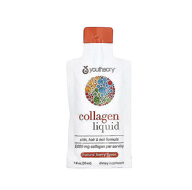 Youtheory – Liquid Collagen, Natural Berry (5,000mg), 12 Liquid Tubes, 1 fl oz (30 ml) Each