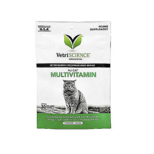 Vetriscience – Nu Cat™ Multivitamin, For Cats, 30 Bite-Sized Chews, 1.32 oz (37.5 g)
