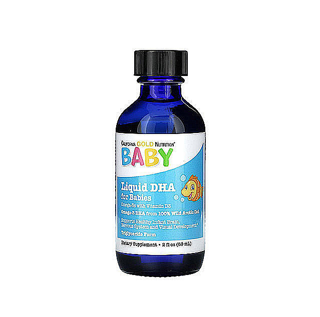 California Gold Nutrition – Baby’s DHA + Vitamin D3, 59ml