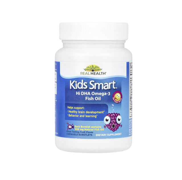 Kids Smart – Kids Smart®, Hi DHA-Omega 3 Fish Oil, Fruit, 30 Chewable Burstlets