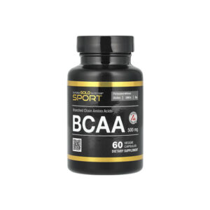 California Gold Nutrition - BCAA, AjiPure® Branched Chain Amino Acids 2:1:1 with L-Leucine, L-Isoleucine, and L-Valine (500mg), 60 Veggie Capsules