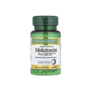 Nature's Bounty - Melatonin (3mg), Natural Cherry, 120 Quick Dissolve Tablets