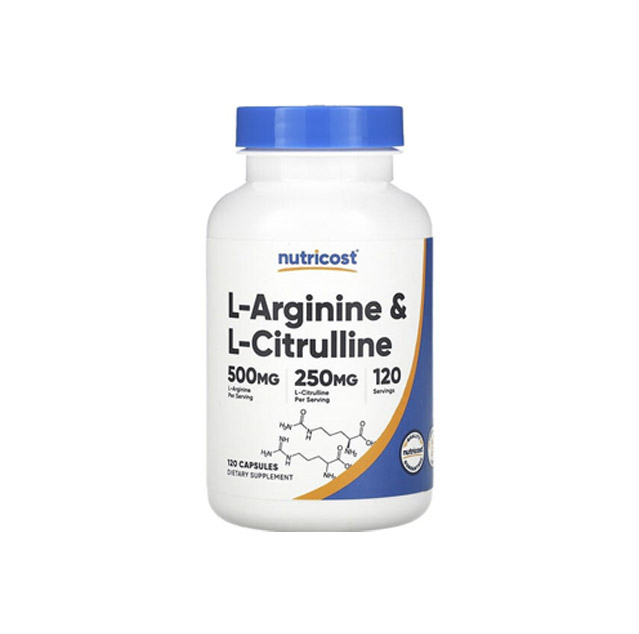 6242333200937.jpg Nutricost – L-Arginine & L-Citrulline, 120 Capsules