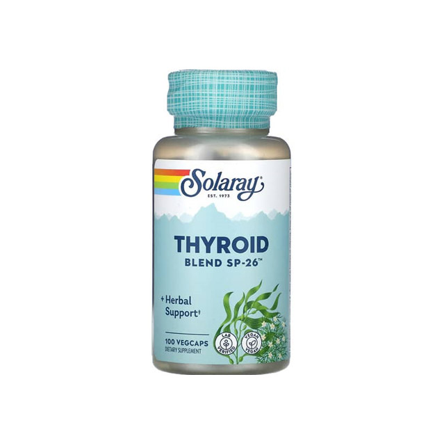 63635300221.jpg Solaray – Thyroid Blend SP-26, 100 Vegan Capsules
