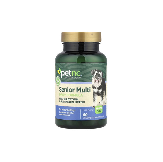 petnc NATURAL CARE – Senior Multi Daily Formula, Senior Dog, Liver, 60 Chewables