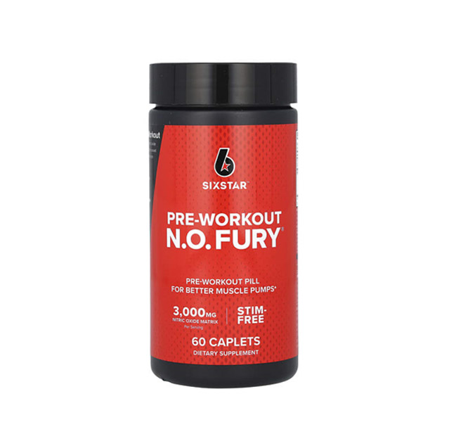SIXSTAR – Pre-Workout N.O. FURY, 60 Caplets