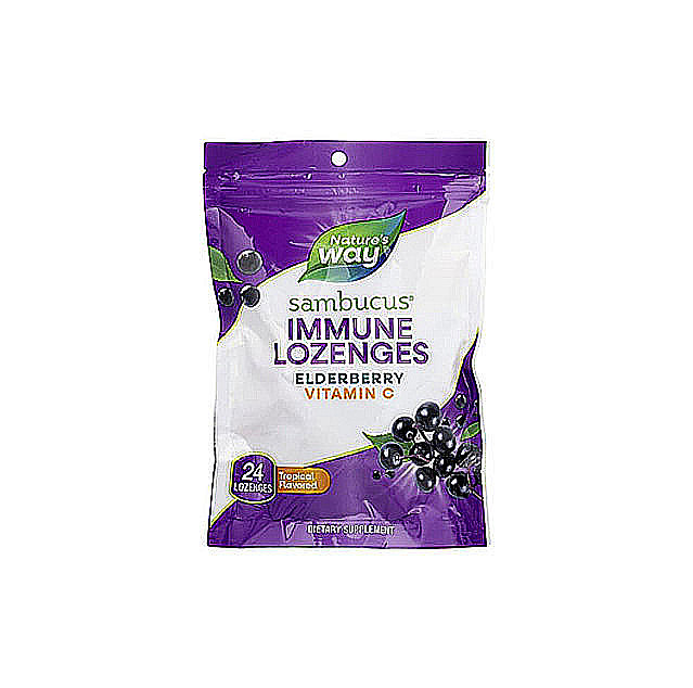 Nature’s Way – Sambucus® Immune Lozenges, Tropical, 24 Lozenges