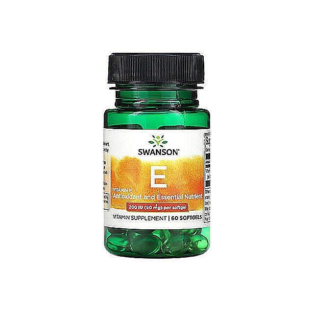 Swanson – Vitamin E 90mg (200 IU), 60 Softgels