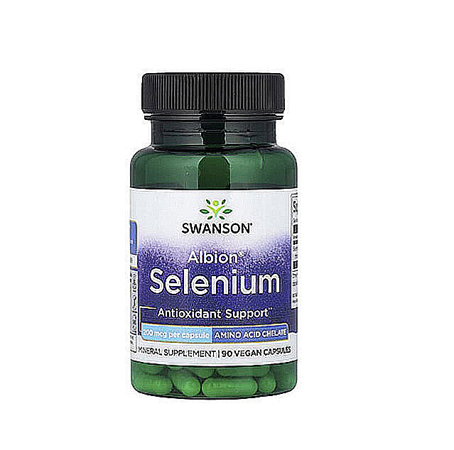 Swanson – Albion® Selenium (200mcg), 90 Vegan Capsules