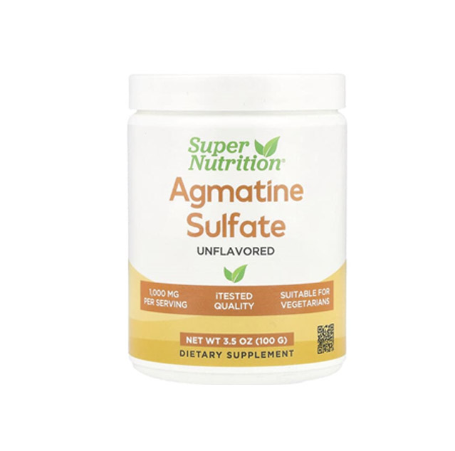 Super Nutrition – Agmatine Sulfate, Unflavored, 3.5 oz (100 g)