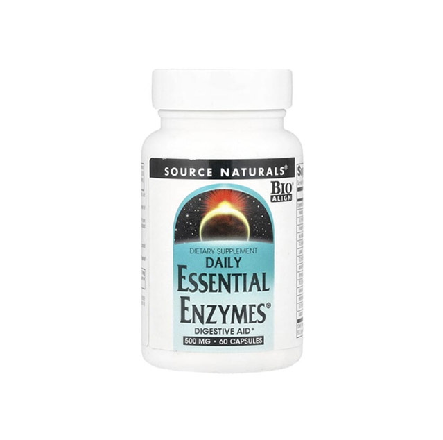 Source Naturals – Daily Essential Enzymes® (500mg), 60 Capsules