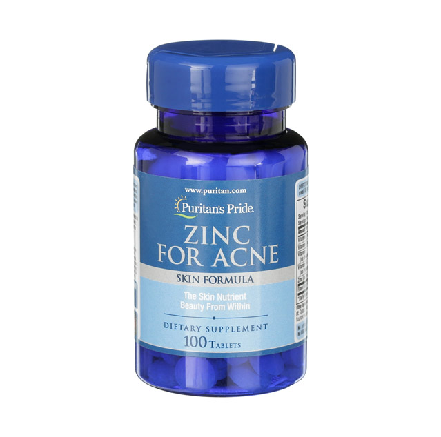 Puritan’s Pride – Zinc For Acne, 100 Tablets