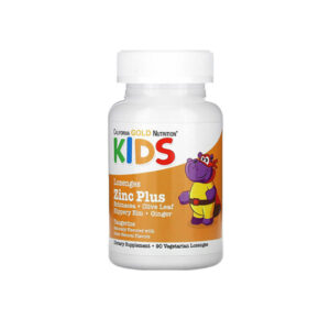 California Gold Nutrition - Zinc Plus Lozenge For Children, Natural Tangerine, 90 Lozenges