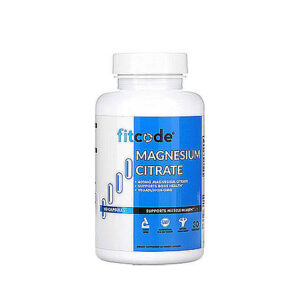 Fitcode – Magnesium Citrate (400mg), 60 Veggie Capsules (200mg per Capsule)