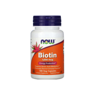 NOW Foods – Biotin (1,000mcg), 100 Veg Capsules