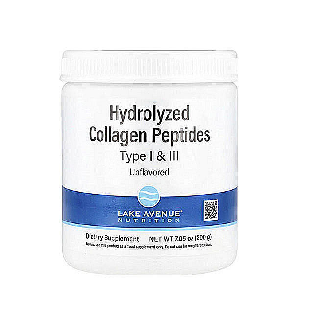 Lake Avenue Nutrition – Collagen Peptides Type I & III, 200g