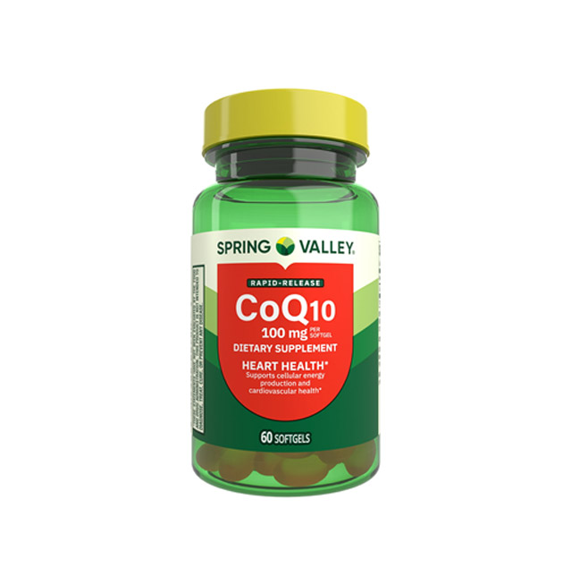 Spring Valley – Rapid-Release CoQ10 (100mg), 60 Soft gels