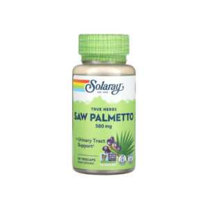 Solaray - True Herbs Saw Palmetto (580mg), 50 Vegan Capsules