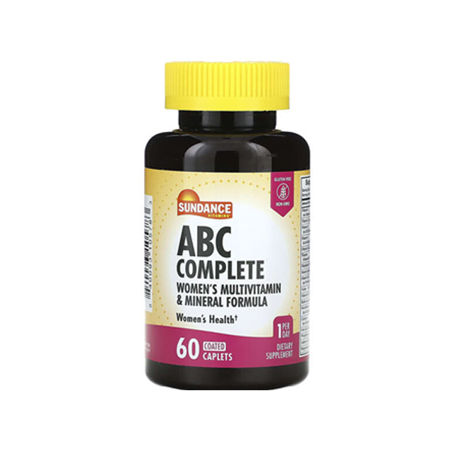 99364445454.jpg Sundance Vitamins – ABC Complete, Women’s Multivitamin & Mineral Formula, 60 Coated Caplets
