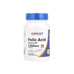 Nutricost - Folic Acid (1,000mcg), 30 Capsules