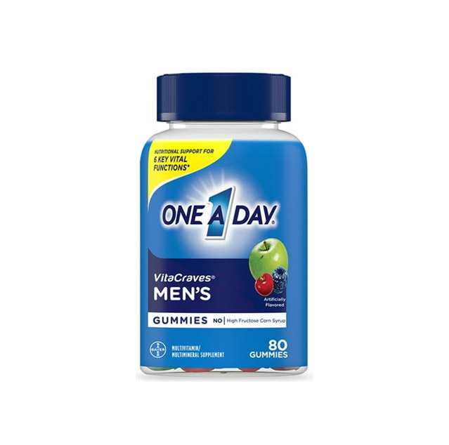 One A Day – Men’s Multivitamin Gummies, 80 Gummies